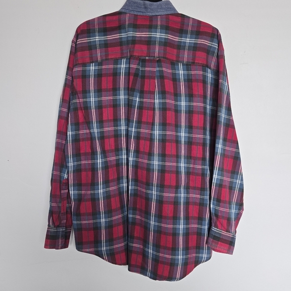 VTG Cotton Brothers Men's Red Plaid Shirt - Picture 2 of 8